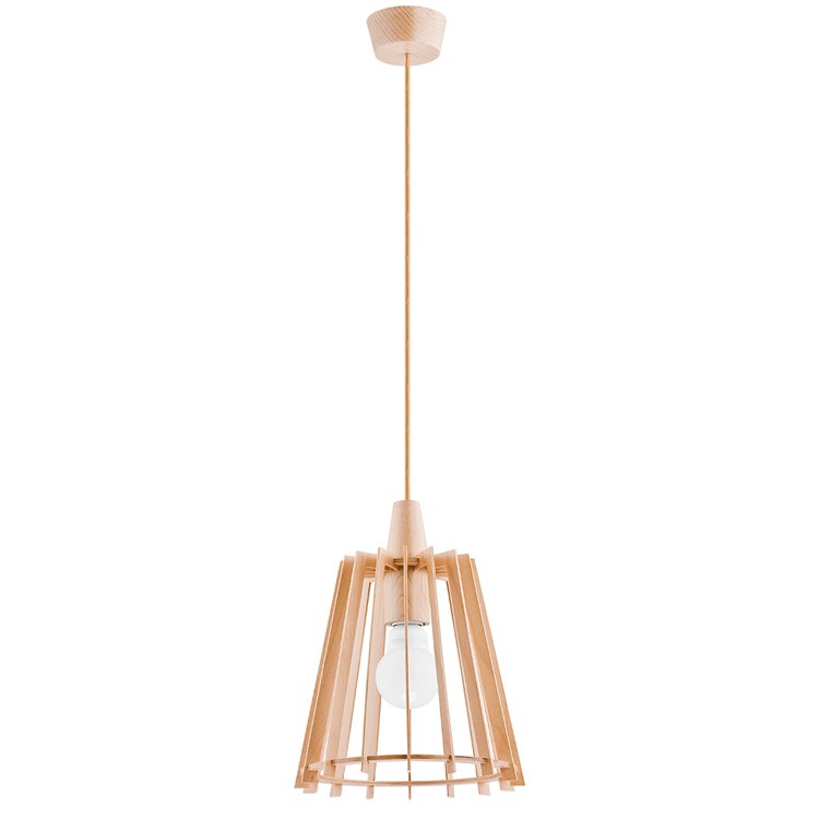 VITO DREWNIANA 1xE27 Alfa Lampa Wisząca