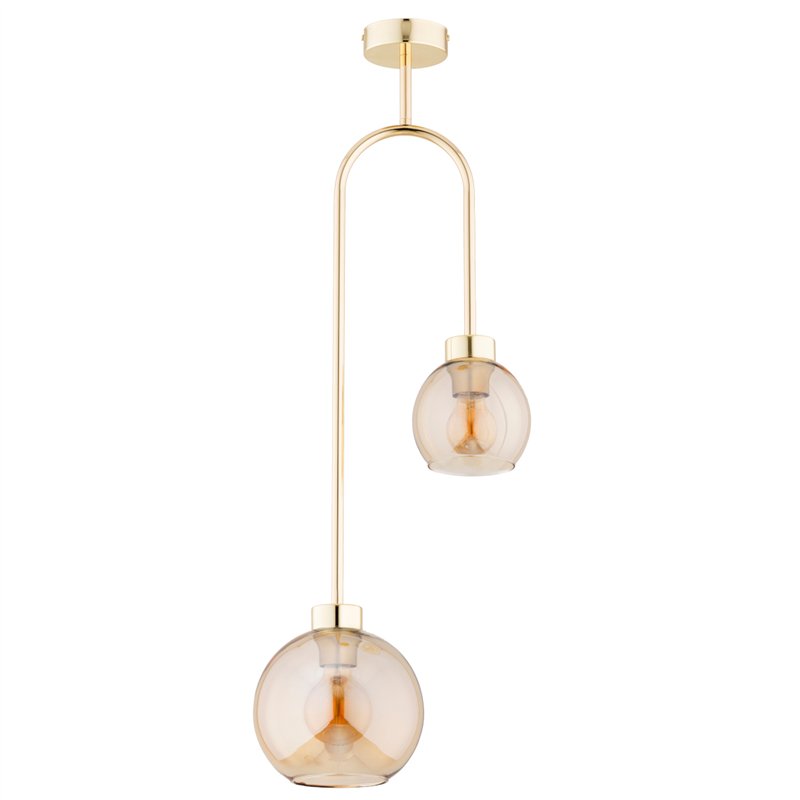 VECTOR M ZŁOTA 2xE14 Alfa Lampa Sufitowa VECTOR M ZŁOTA 2xE14 Alfa Lampa Sufitowa
