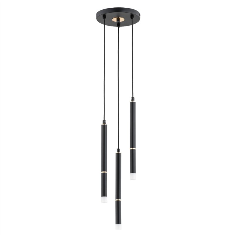 DERANY CZARNA & ZŁOTA 3xG9 Alfa Lampa Wisząca DERANY CZARNA & ZŁOTA 3xG9 Alfa Lampa Wisząca