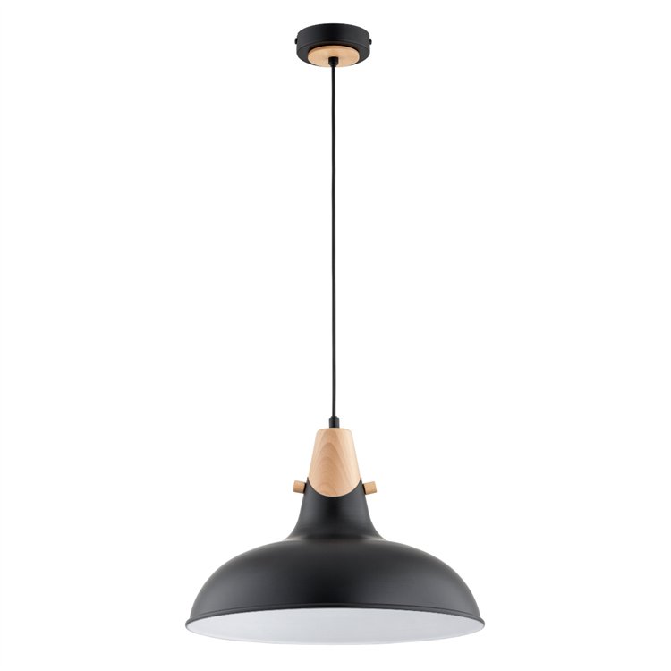 SOLO CZARNA 1xE27 Alfa Lampa Wisząca