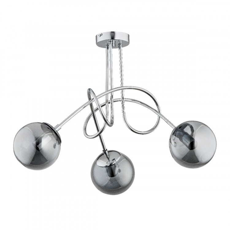 TANGO GLASS CHROM 3xE14 Alfa Lampa Sufitowa 61093