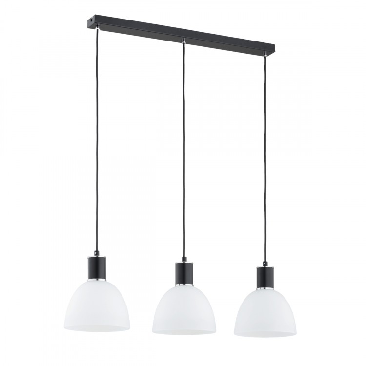 SANBRI CZARNA & BIAŁA 3xE27 Alfa Lampa Wisząca 62432