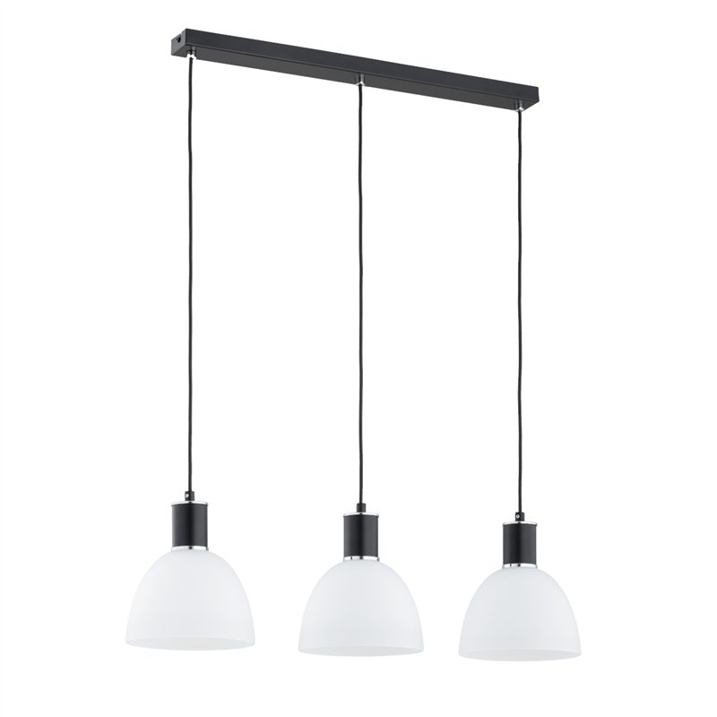 SANBRI CZARNA & BIAŁA 3xE27 Alfa Lampa Wisząca SANBRI CZARNA & BIAŁA 3xE27 Alfa Lampa Wisząca