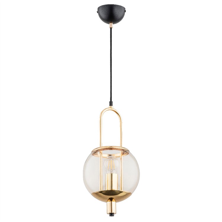 LERANS ZŁOTA 1xE27 Alfa Lampa Wisząca