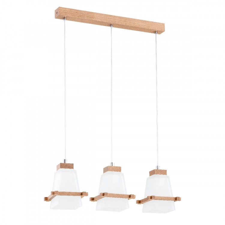 VALSA DREWNIANA 3xE27 Alfa Lampa Wisząca 63008