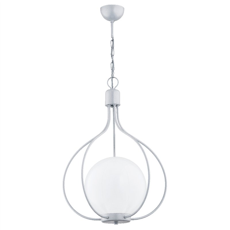 REMI 250 SREBRNA 1xE27 Alfa Lampa Wisząca REMI 250 SREBRNA 1xE27 Alfa Lampa Wisząca