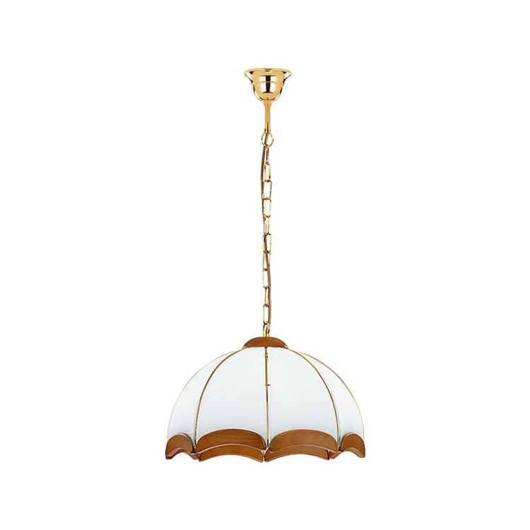 SIKORKA DREWNIANA 1xE27 Alfa Lampa Wisząca 762