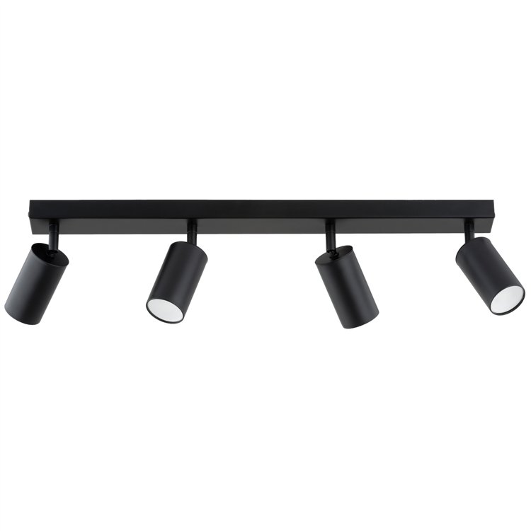 ATLET CZARNA 4xGU10 Alfa Lampa Sufitowa