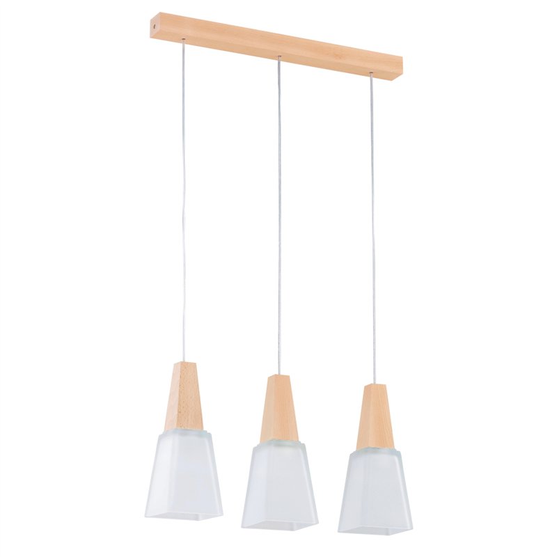 MORINA DREWNIANA 3xE27 Alfa Lampa Wisząca MORINA DREWNIANA 3xE27 Alfa Lampa Wisząca