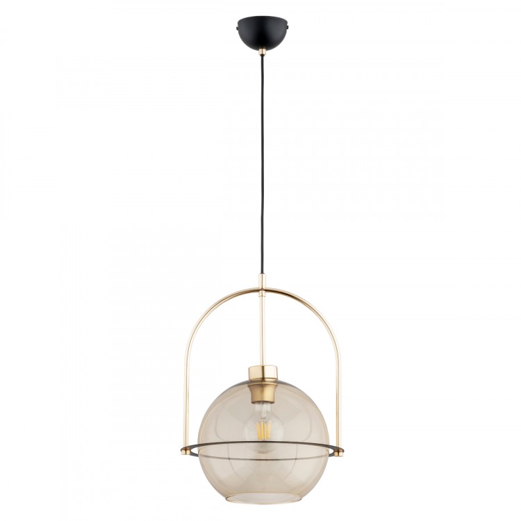 LERIA ONE ZŁOTA 1xE27 Alfa Lampa Wisząca 61286