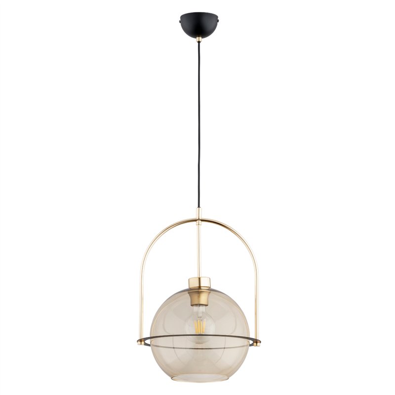 LERIA ONE ZŁOTA 1xE27 Alfa Lampa Wisząca LERIA ONE ZŁOTA 1xE27 Alfa Lampa Wisząca