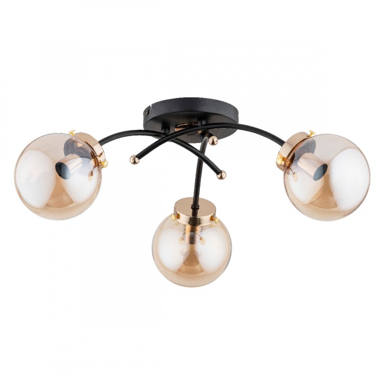 NATELLA CZARNA 3xE14 Alfa Lampa Sufitowa 63050