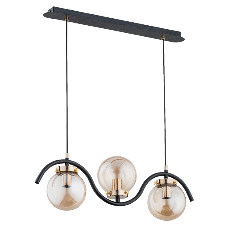 KORDA ZŁOTA 3xE14 Alfa Lampa Wisząca
