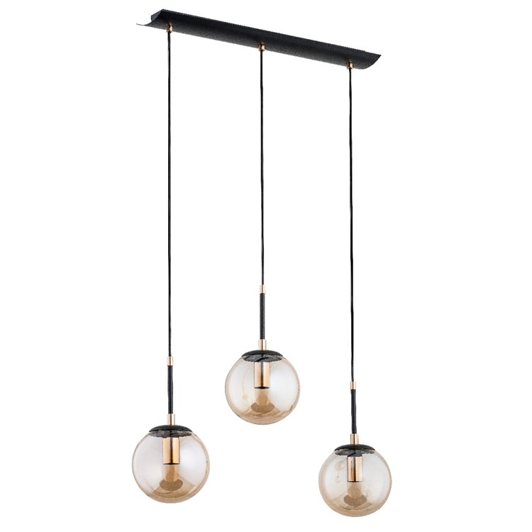 SEBIA CZARNA 3xE14 Alfa Lampa Wisząca