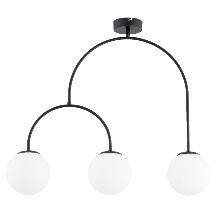 DILAR CZARNA & BIAŁA 3xE14 Alfa Lampa Sufitowa 62492