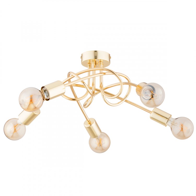 DRAGO ZŁOTA 5xE27 Alfa Lampa Sufitowa 63267