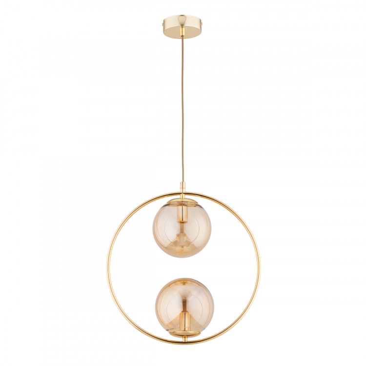 ADINO 10 ZŁOTA 2xE14 Alfa Lampa Wisząca 62435