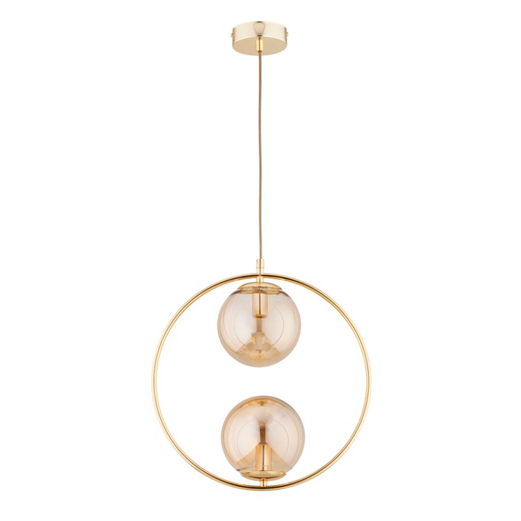 ADINO 10 ZŁOTA 2xE14 Alfa Lampa Wisząca