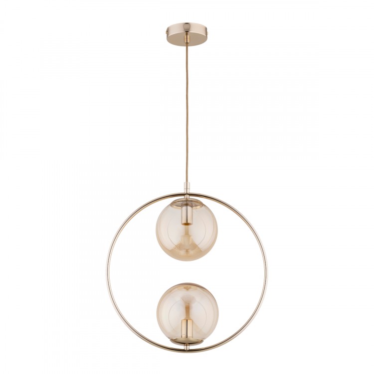 ADINO 54 ZŁOTA 2xE14 Alfa Lampa Wisząca 62436