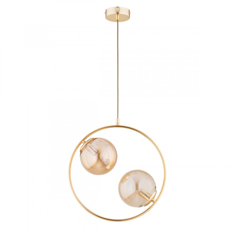 ADINO S 10 ZŁOTA 2xE14 Alfa Lampa Wisząca 62439