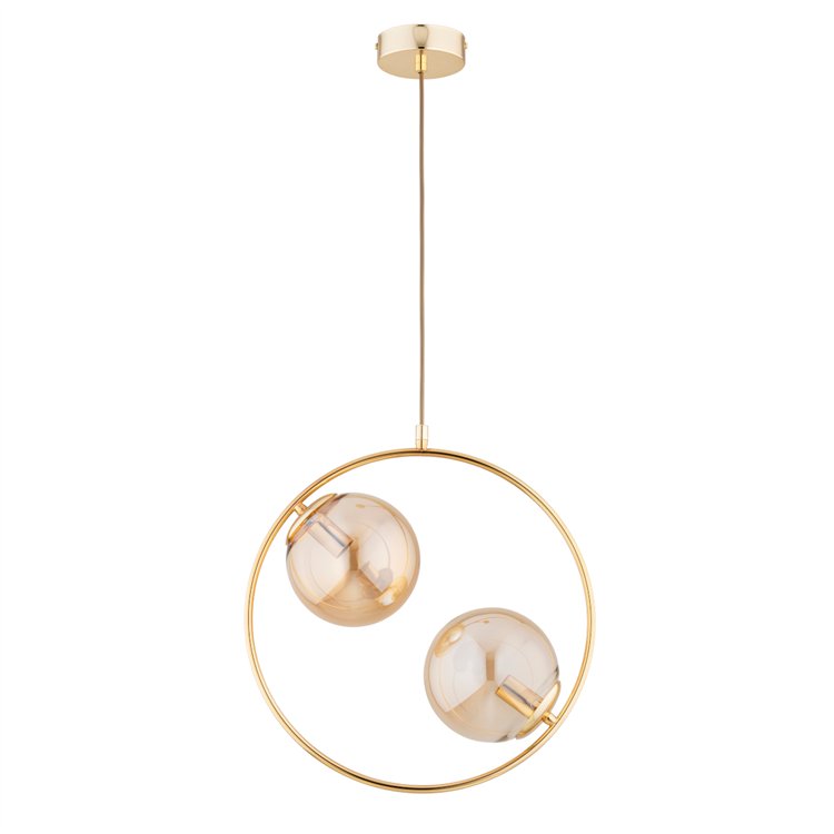 ADINO S 10 ZŁOTA 2xE14 Alfa Lampa Wisząca