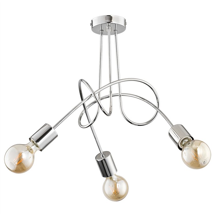 TANGO CHROM 3xE27 Alfa Lampa Sufitowa