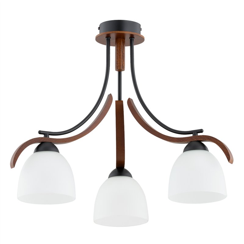 BAFIA 3xE27 DREWNIANA Alfa Lampa Sufitowa BAFIA 3xE27 DREWNIANA Alfa Lampa Sufitowa