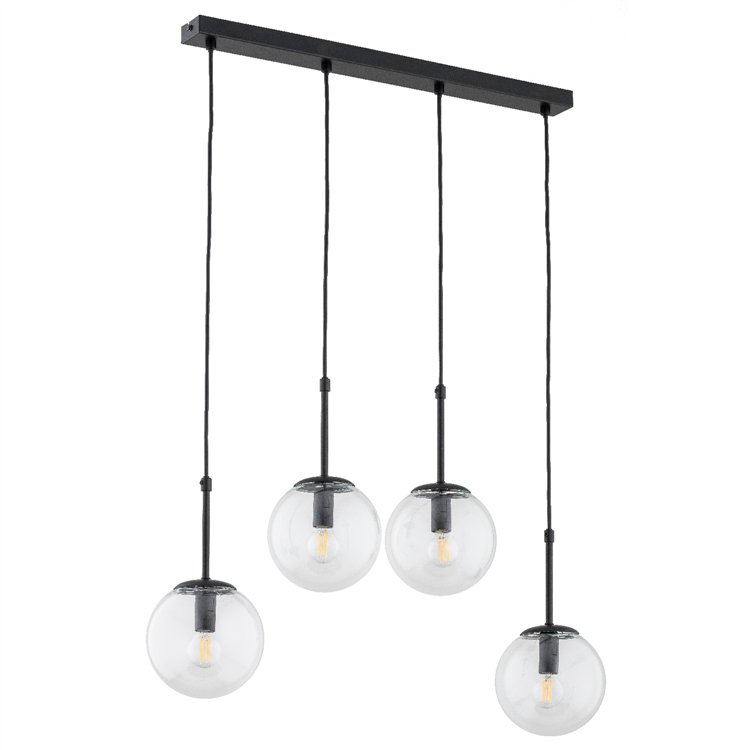 SEBIA CZARNA 4xE14 Alfa Lampa Wisząca