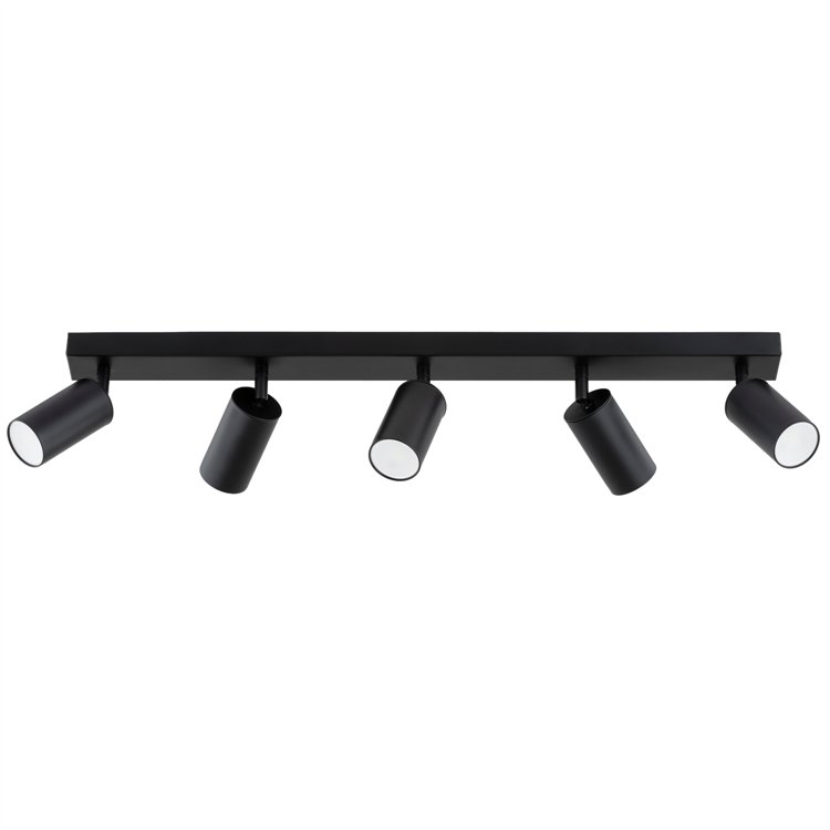 ATLET CZARNA 5xGU10 Alfa Lampa Sufitowa