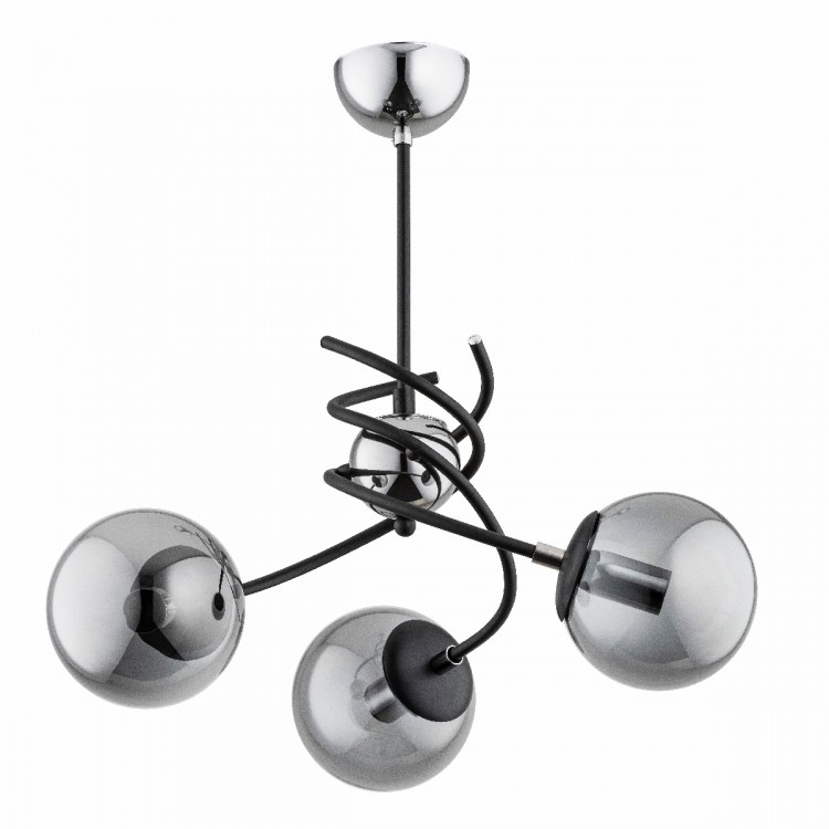 SALSA CZARNA 3xE14 Alfa Lampa Sufitowa 28433
