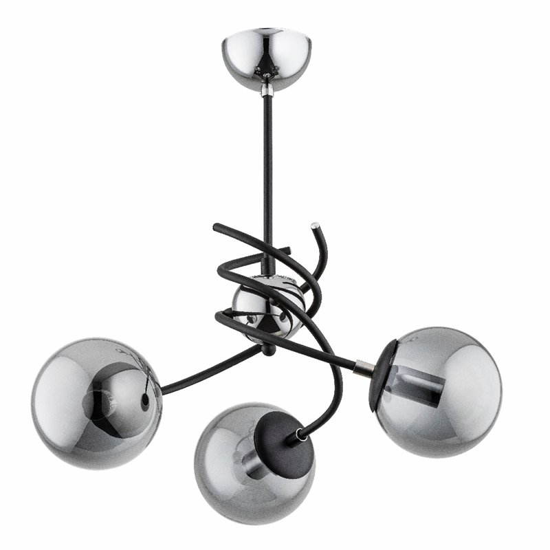 SALSA CZARNA 3xE14 Alfa Lampa Sufitowa SALSA CZARNA 3xE14 Alfa Lampa Sufitowa