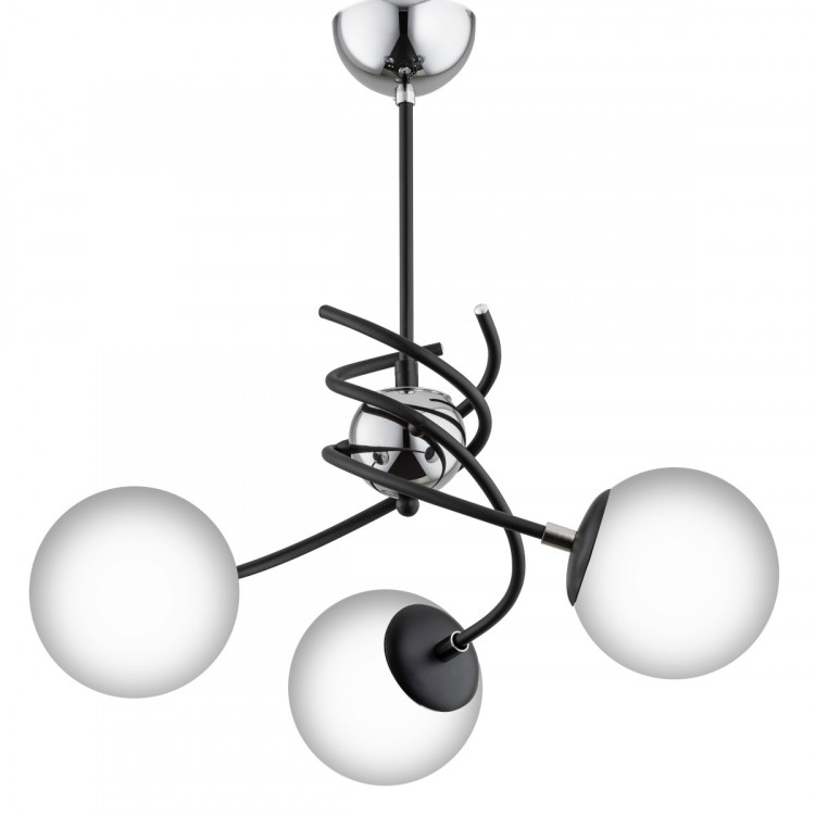 SALSA CZARNO-BIAŁA 3xE14 Alfa Lampa Sufitowa 28593