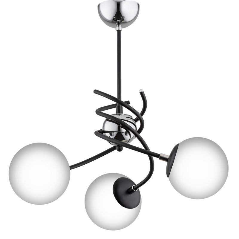 SALSA CZARNO-BIAŁA 3xE14 Alfa Lampa Sufitowa SALSA CZARNO-BIAŁA 3xE14 Alfa Lampa Sufitowa
