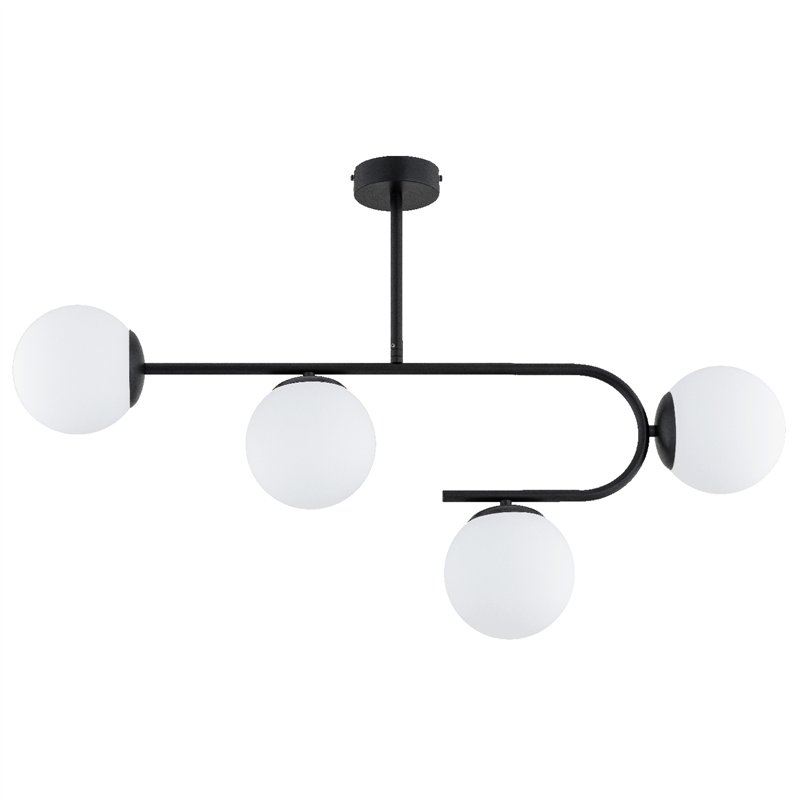 STELLAR CZARNA & BIAŁA 4xE14 Alfa Lampa Sufitowa STELLAR CZARNA & BIAŁA 4xE14 Alfa Lampa Sufitowa