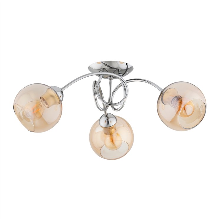 TEVI CHROM 3xE27 Alfa Lampa Sufitowa