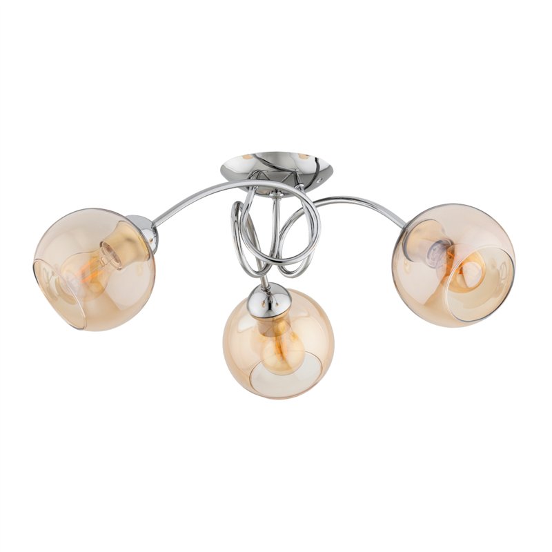 TEVI CHROM 3xE27 Alfa Lampa Sufitowa TEVI CHROM 3xE27 Alfa Lampa Sufitowa