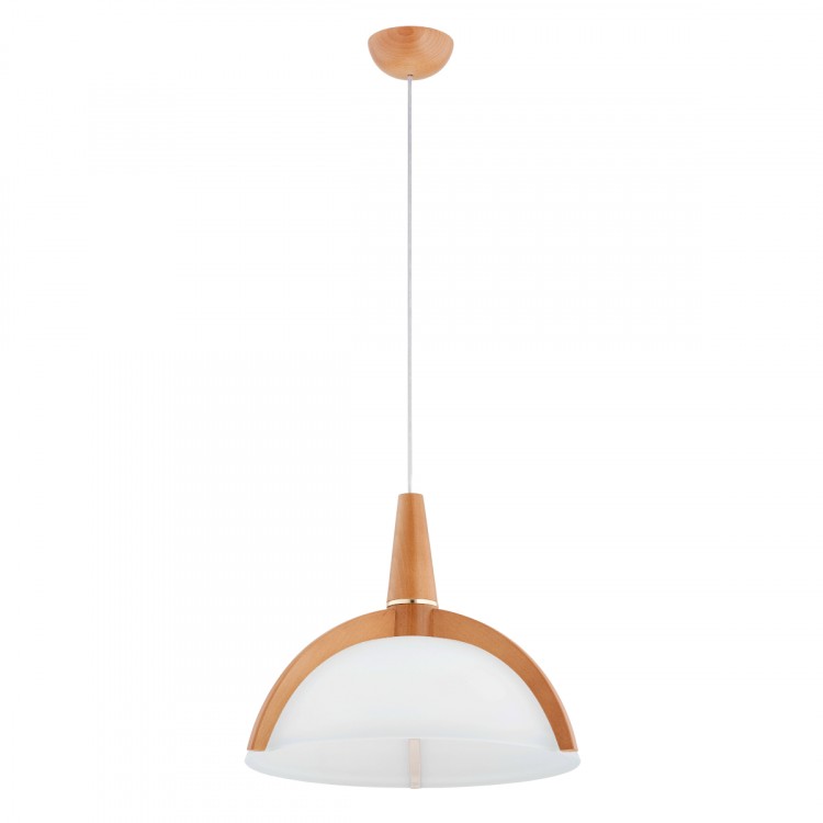 KLAN DREWNIANA 1xE27 Alfa Lampa Wisząca 61348