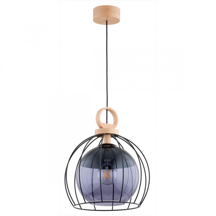 AVATAR DREWNIANA 1xE27 Alfa Lampa Wisząca 61175