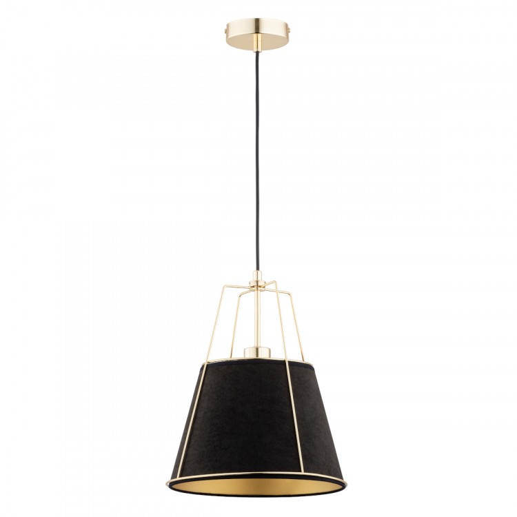 BOMI CZARNO-ZŁOTA 1xE27 Alfa Lampa Wisząca 61158