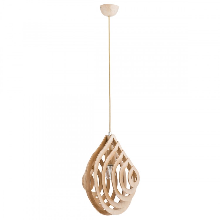 KARNAK DREWNIANA 1xE27 Alfa Lampa Wisząca 60305