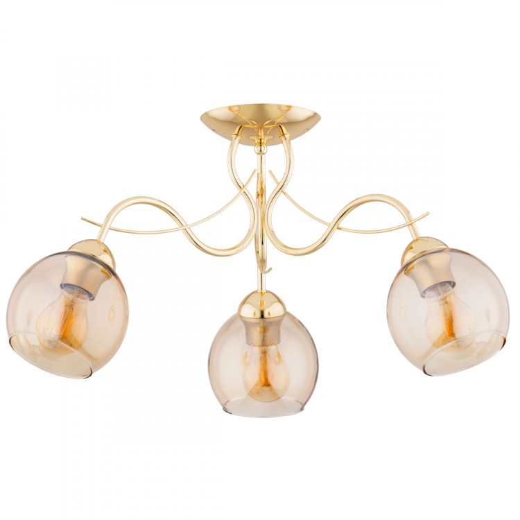 NARIA ZŁOTA 3xE27 Alfa Lampa Sufitowa 62377