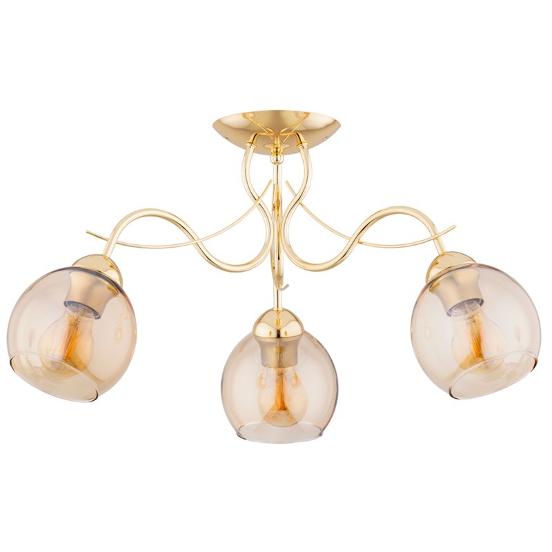 NARIA ZŁOTA 3xE27 Alfa Lampa Sufitowa NARIA ZŁOTA 3xE27 Alfa Lampa Sufitowa
