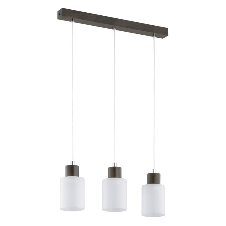 EVIC RETRO DREWNIANA 3xE27 Alfa Lampa Wisząca