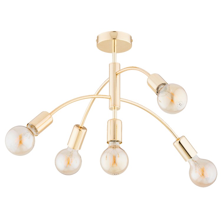 ARINI ZŁOTA 5xE27 Alfa Lampa Sufitowa 63285