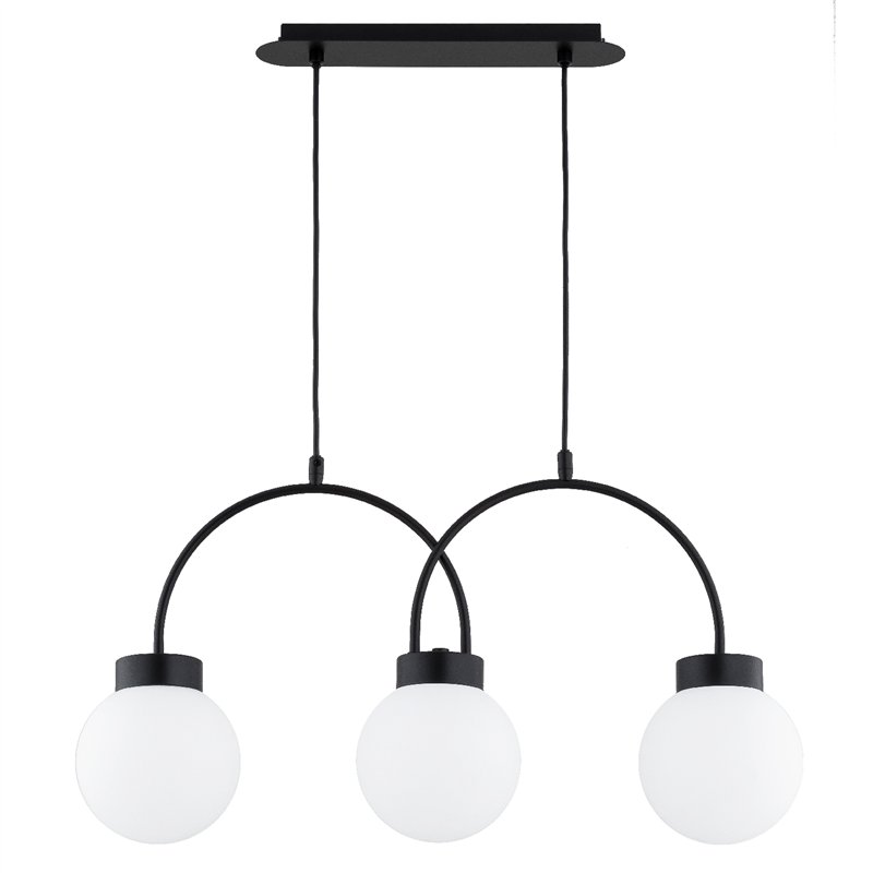 DARSO CZARNA & BIAŁA 3xE14 Alfa Lampa Sufitowa DARSO CZARNA & BIAŁA 3xE14 Alfa Lampa Sufitowa