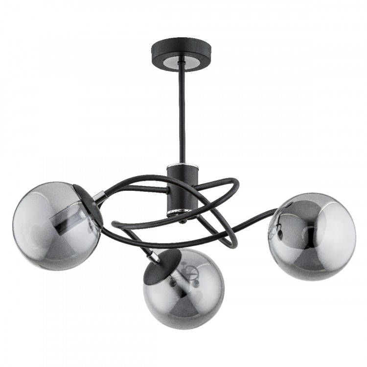 DOXA CZARNA 3xE14 Alfa Lampa Sufitowa 28353