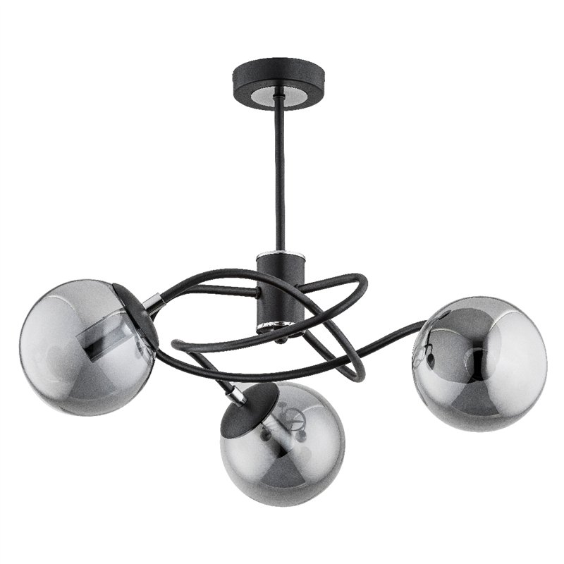 DOXA CZARNA 3xE14 Alfa Lampa Sufitowa DOXA CZARNA 3xE14 Alfa Lampa Sufitowa