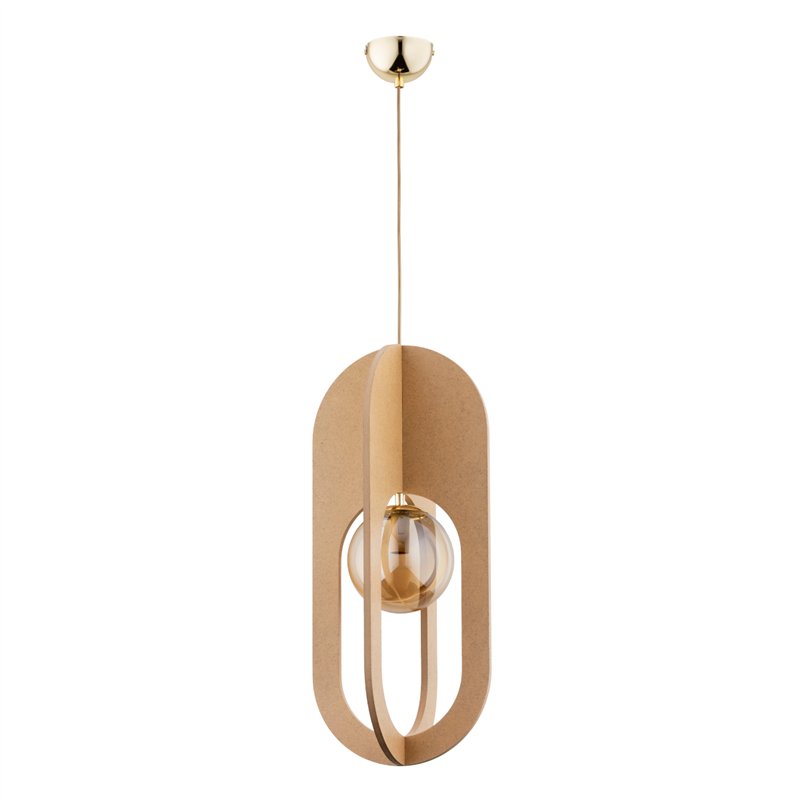 TERRA DREWNIANA 1xE14 Alfa Lampa Wisząca TERRA DREWNIANA 1xE14 Alfa Lampa Wisząca