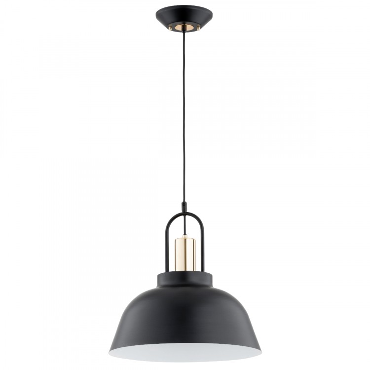 MIRAVE CZARNO-ZŁOTA 1xE27 Alfa Lampa Wisząca 61319