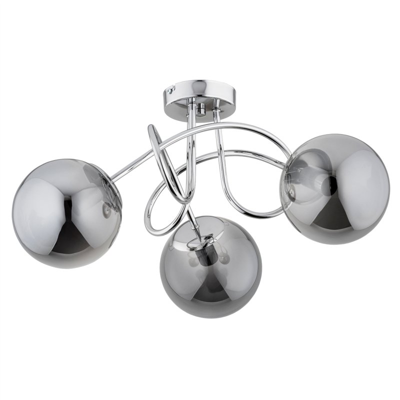 BANKO CHROM 3xE14 Alfa Lampa Sufitowa BANKO CHROM 3xE14 Alfa Lampa Sufitowa